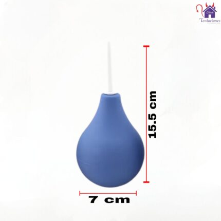 La imagen describe las Medidas y Características del Enema o Ducha Anales Adonis M