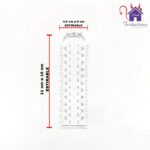 La imagen describe las Medidas y Características de la Funda para pene Liam