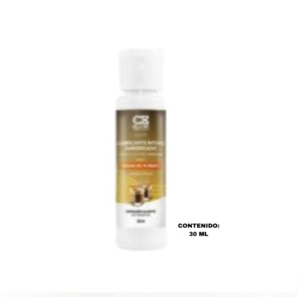 Esta imagen describe el Contenido y Características del Lubricante Caliente Crema de Whisky