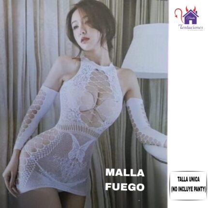 Esta imagen describe la Presentación y Forma de Uso de la Malla Fuego