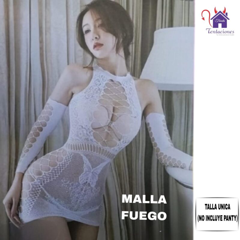 Esta imagen describe la Presentación y Forma de Uso de la Malla Fuego