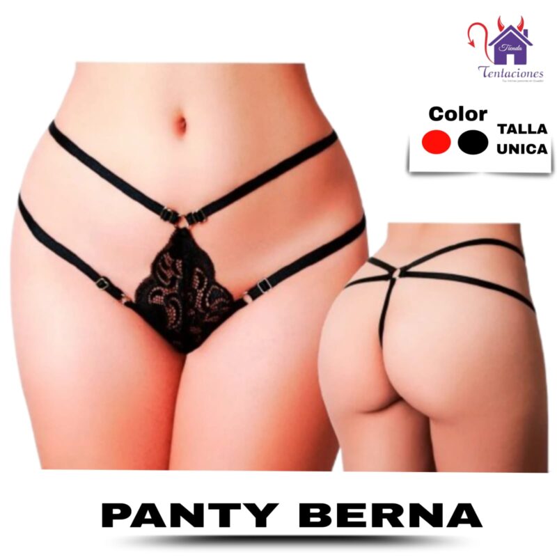 Esta imagen describe las Medidas y Características del Panty Berna