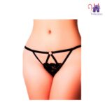 Esta imagen describe las Medidas y Presentación del Panty Burdeos