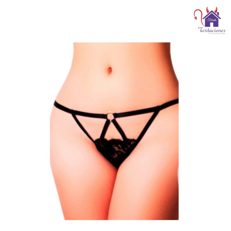 Esta imagen describe las Medidas y Presentación del Panty Burdeos