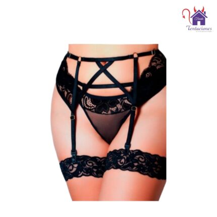 Esta imagen describe las Medidas y Presentación del Panty Liguero Siena