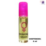 Esta imagen describe la Presentación y Características del Perfume con Feromonas para mujeres