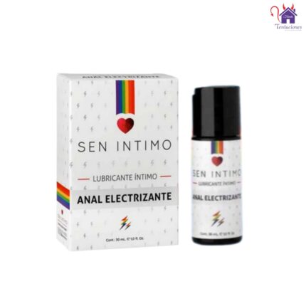 Esta imagen describe la Presentación y Contenido del Lubricante Anal Electrizante Sen Intimo