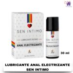 Esta imagen describe la Presentación y Forma de Uso del Lubricante Anal Electrizante Sen Intimo